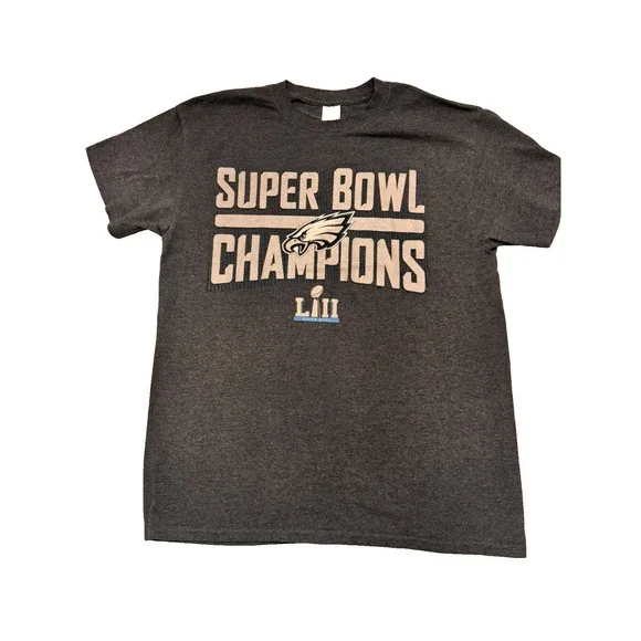 Philadelphia Eagles Super Bowl LII Champions T-shirt Women's Gildan NFL Football - Picture 1 of 9